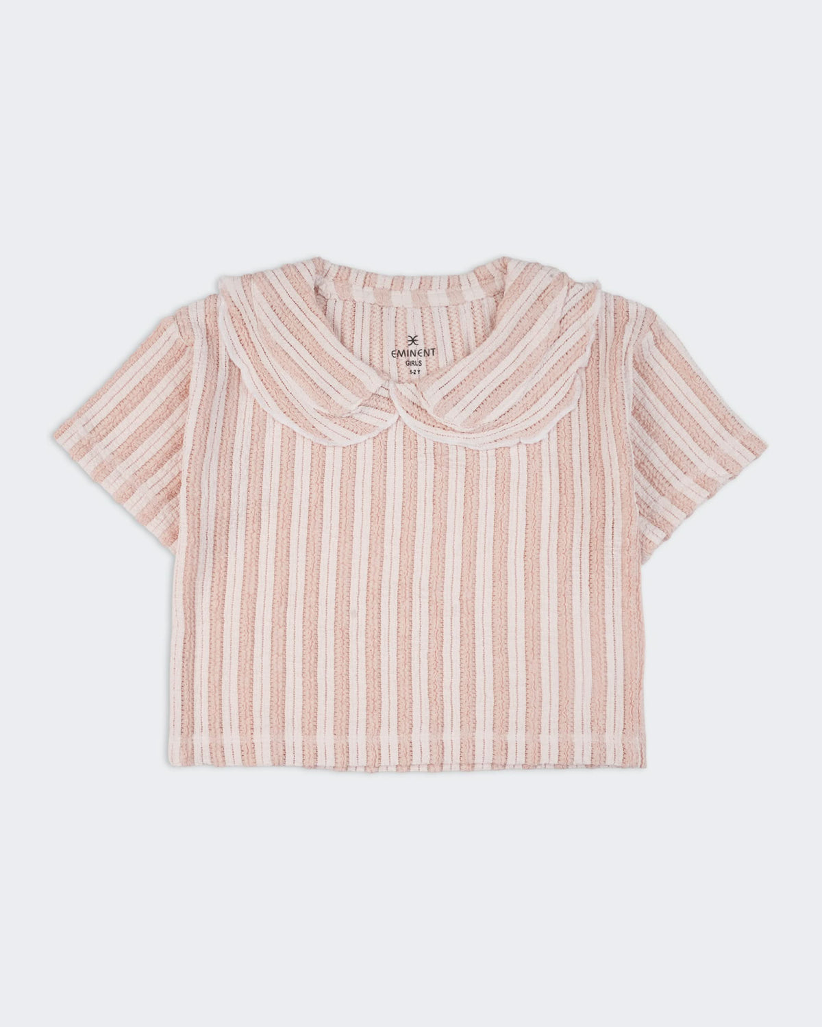Eminent Girls Textured Solid T-Shirt