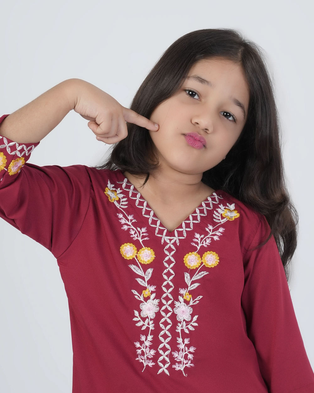Valuables Girl’s Embroidered Kurti
