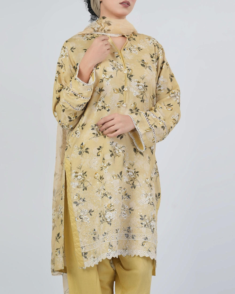 Eminent Women'S Printed Embroidered 3Pcs Suits