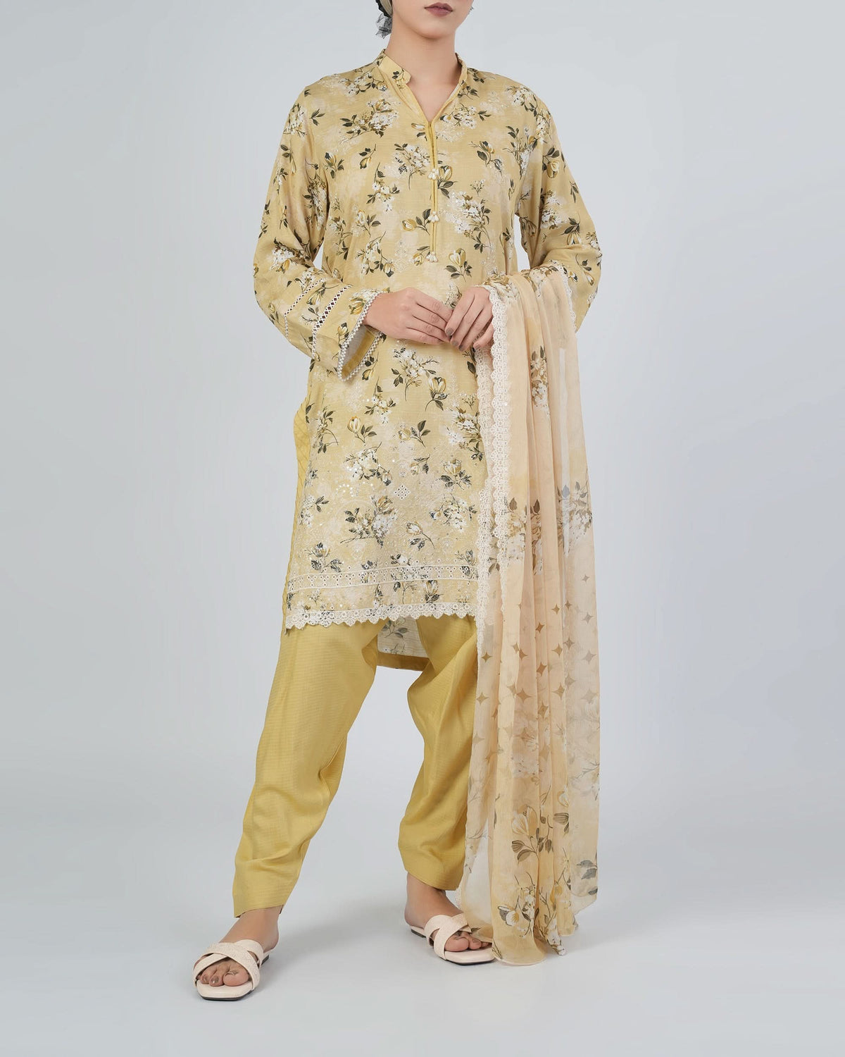 Eminent Women'S Printed Embroidered 3Pcs Suits