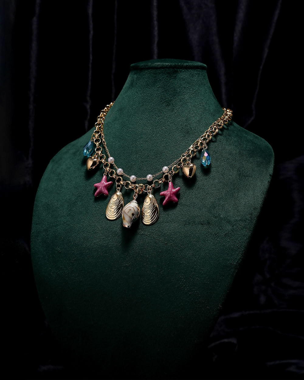 Eminent Golden Sparkle Layered Necklace