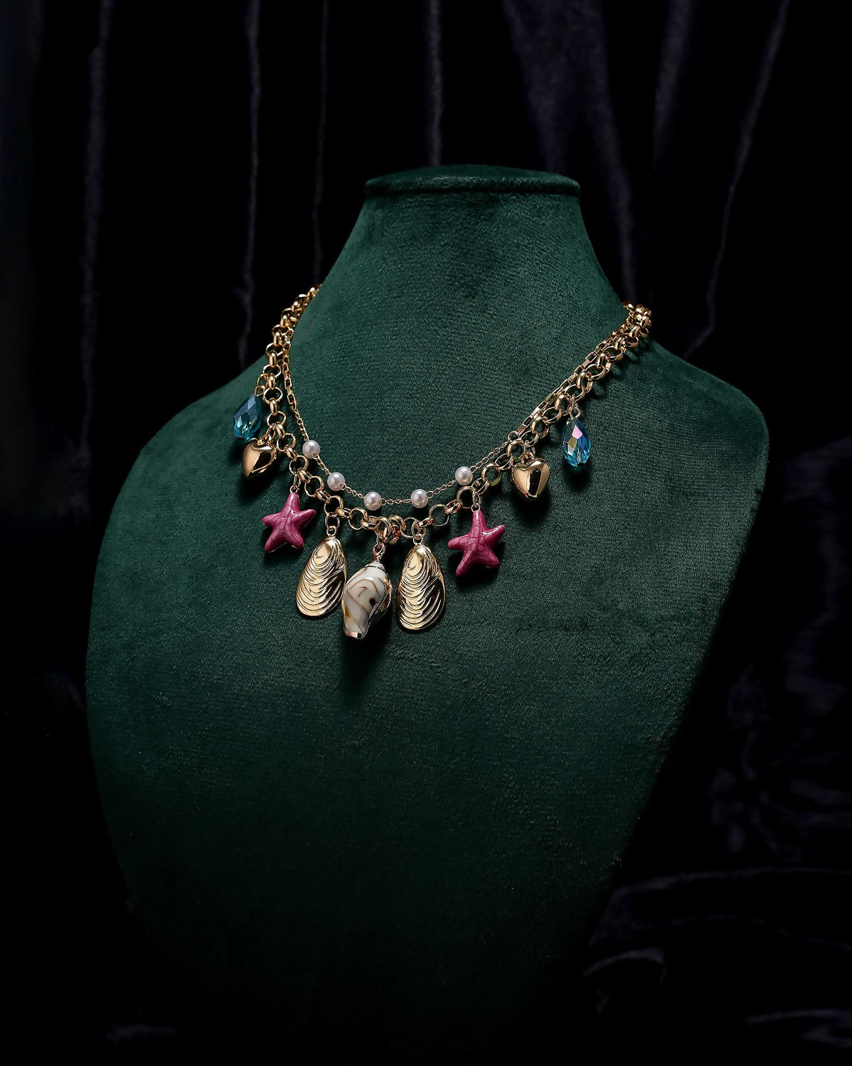 Eminent Golden Sparkle Layered Necklace