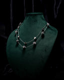 Eminent Silver Prism Layered Necklace