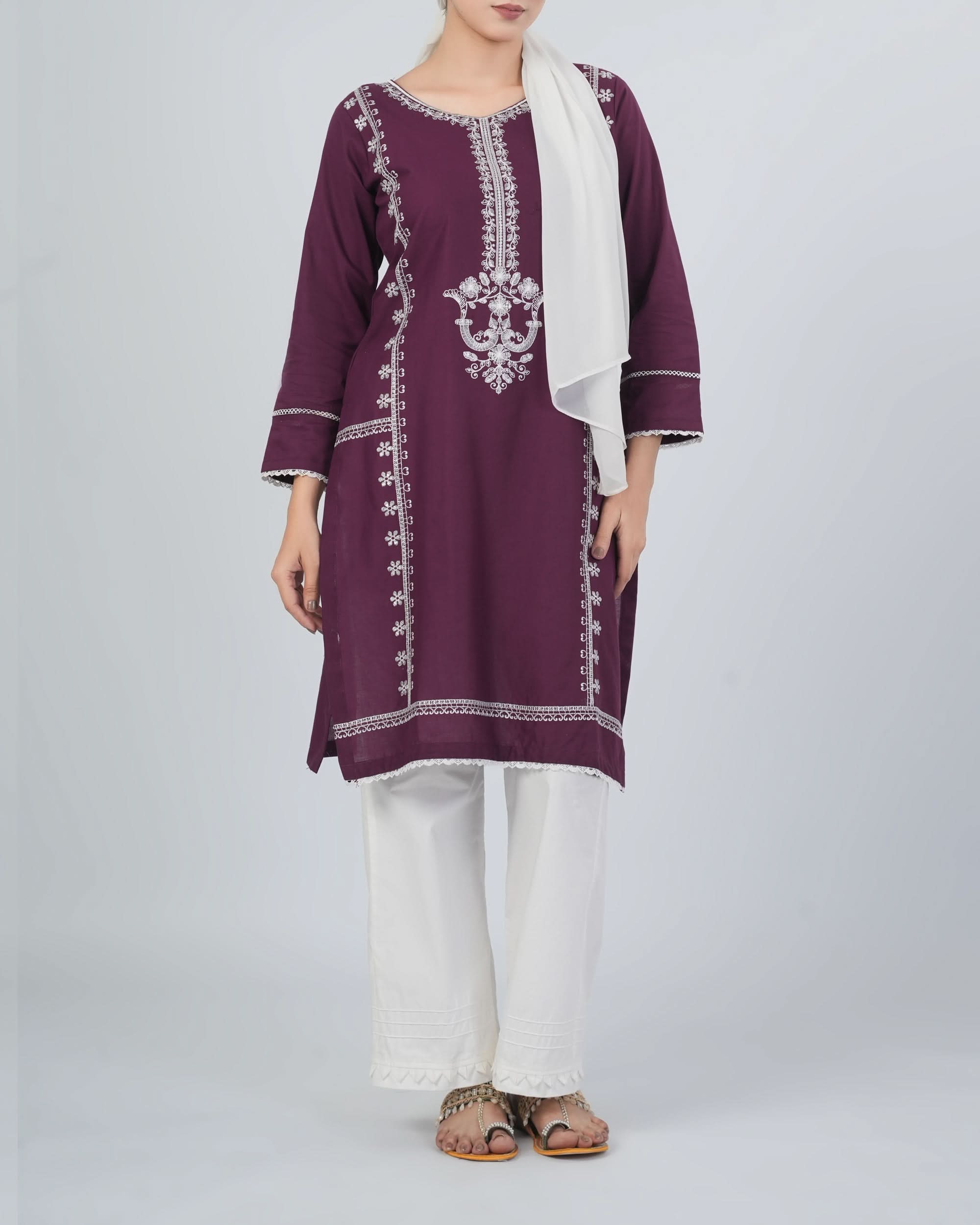 Valuables Women's Embroidered Kurti