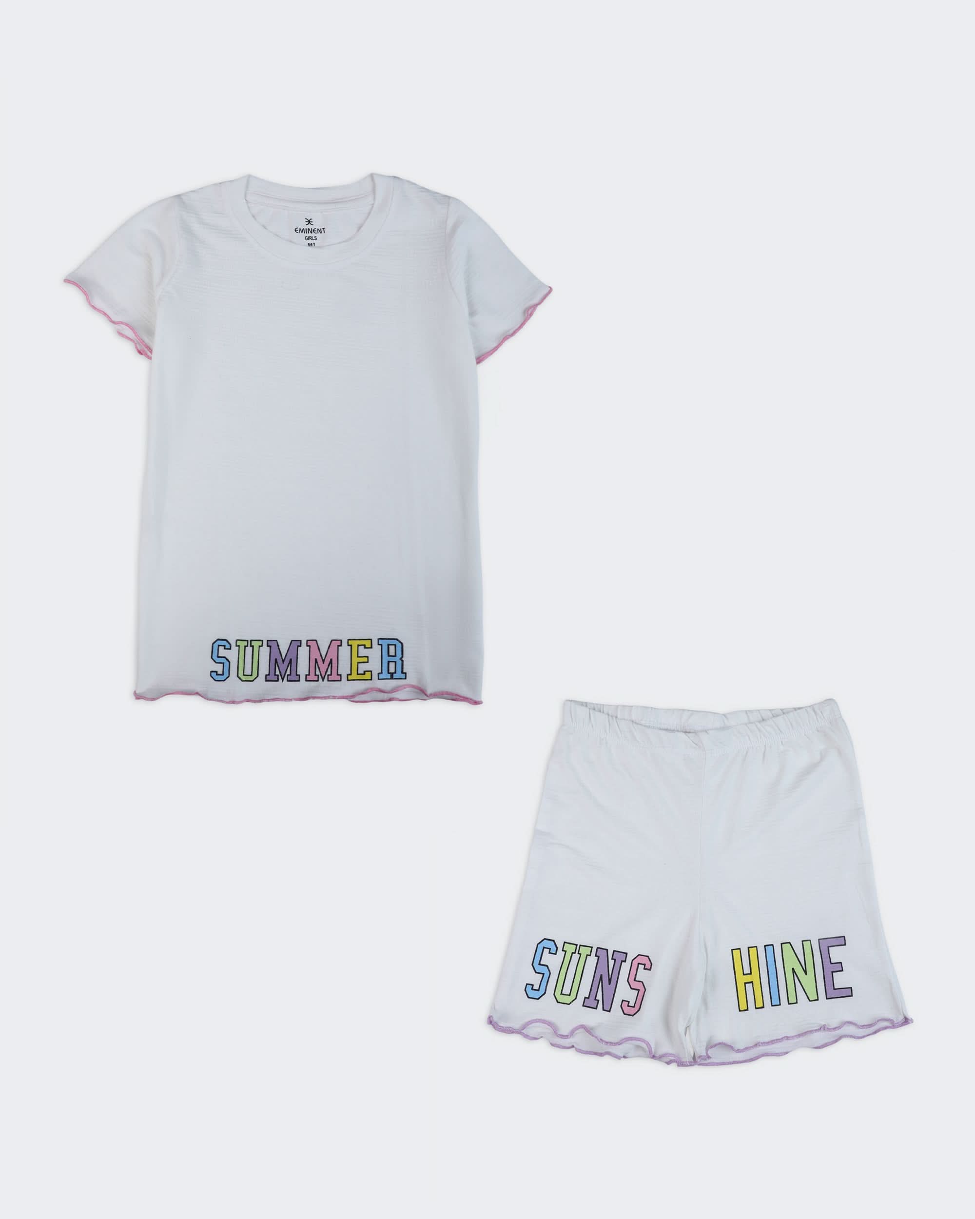 Eminent Girls Half Sleeves Co-Ord Set