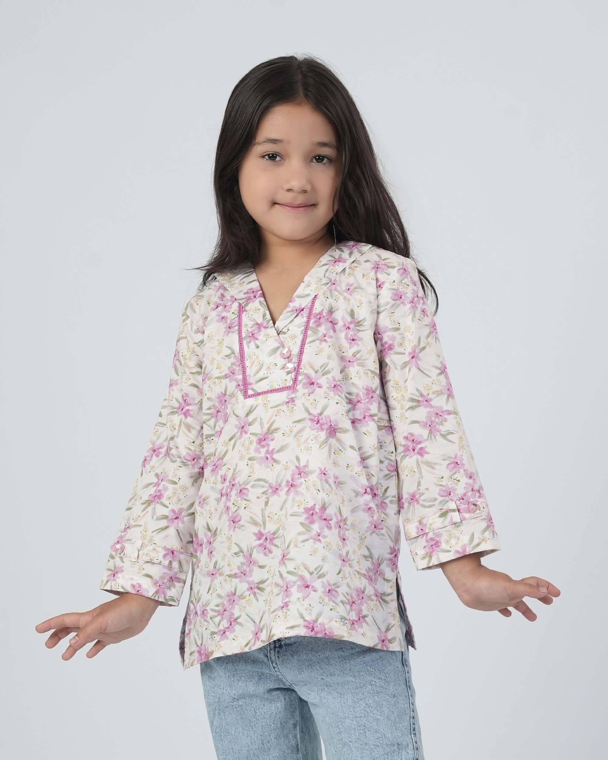 Eminent Girls Printed Cotton Kurti