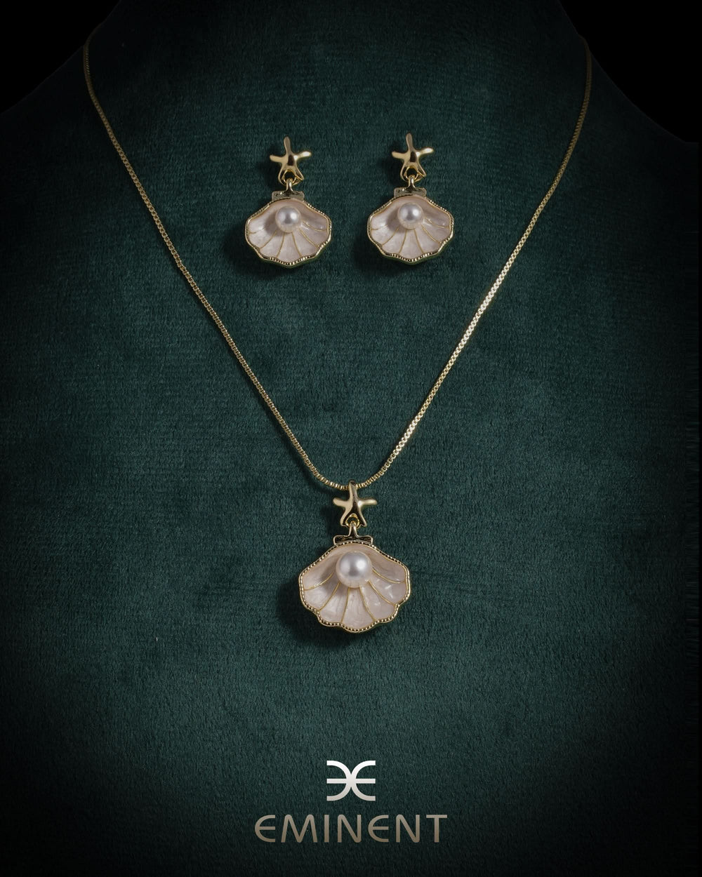 Eminent Pearl Blossom Necklace Set