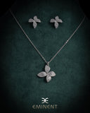 Eminent Women's Leaf Spark Necklace Set