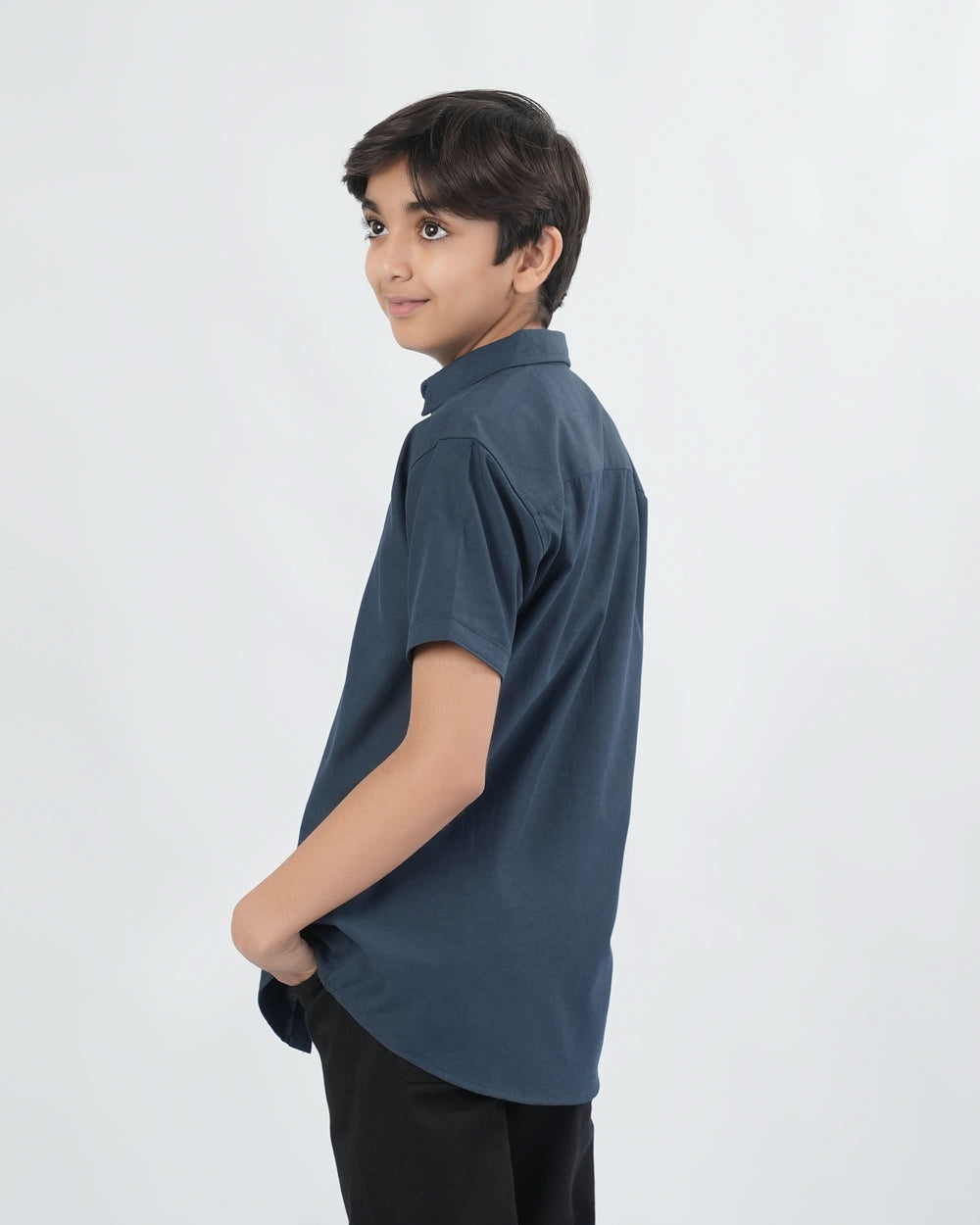 Eminent Boys Solid Poly Viscose Shirt