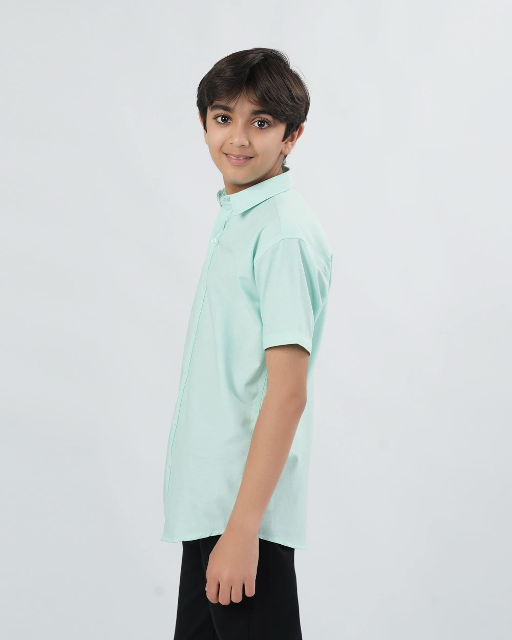Eminent Boys Solid Poly Viscose Shirt
