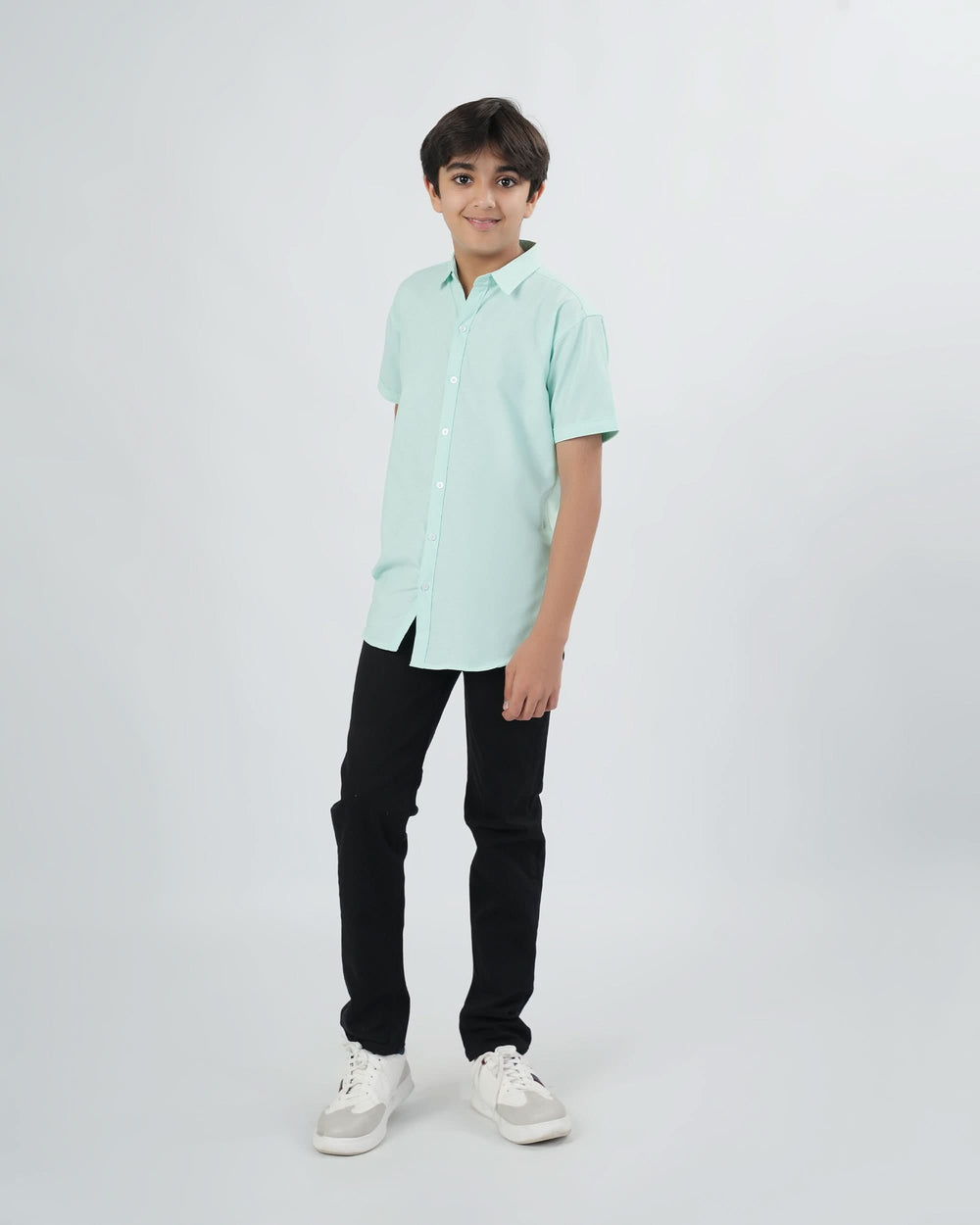 Eminent Boys Solid Poly Viscose Shirt