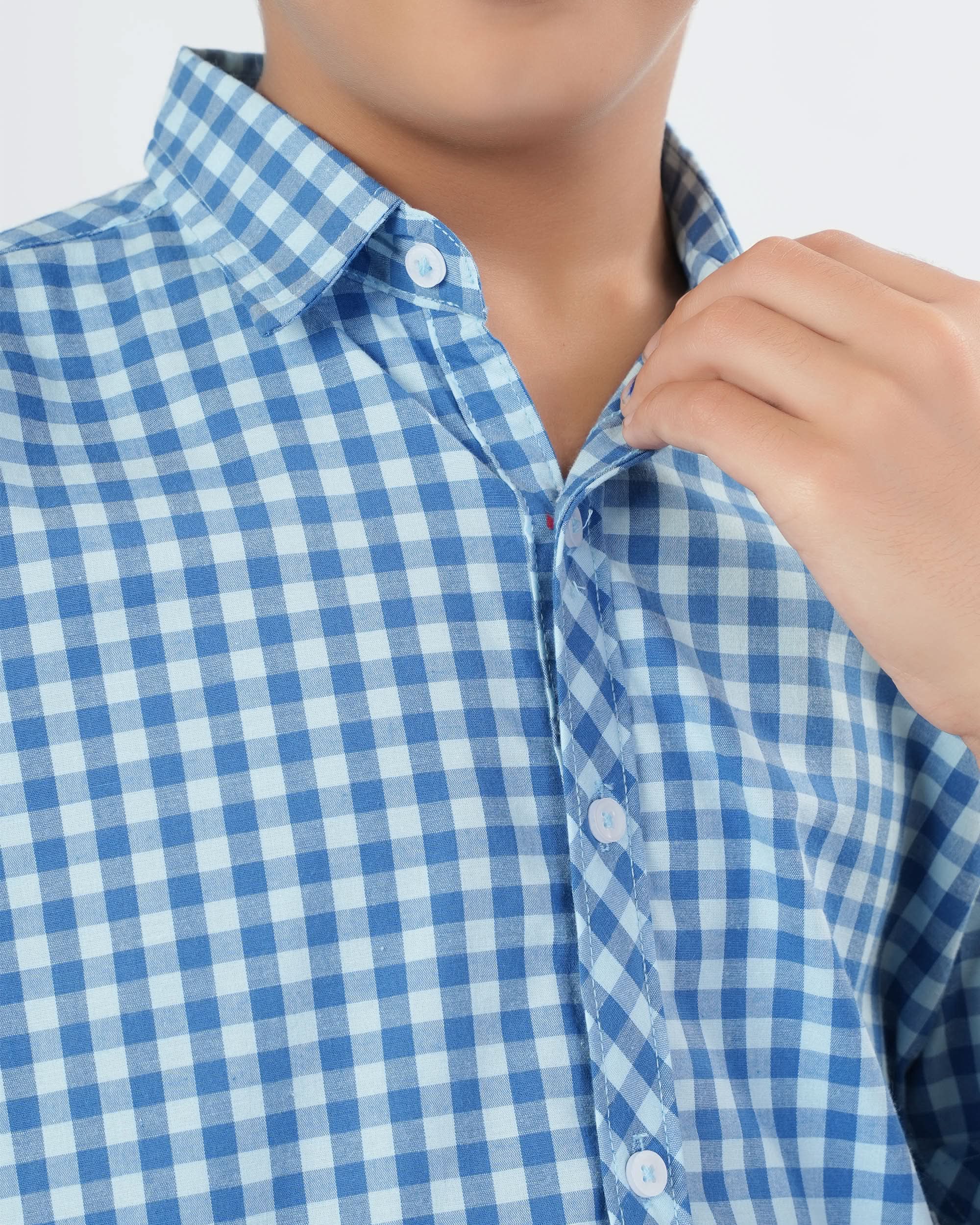 Eminent Boys Check Yarn Dyed Shirt