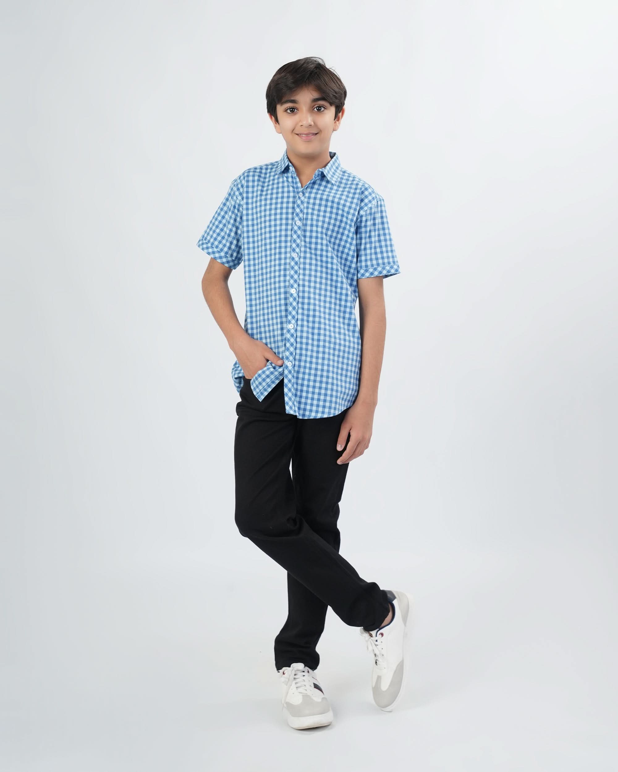 Eminent Boys Check Yarn Dyed Shirt