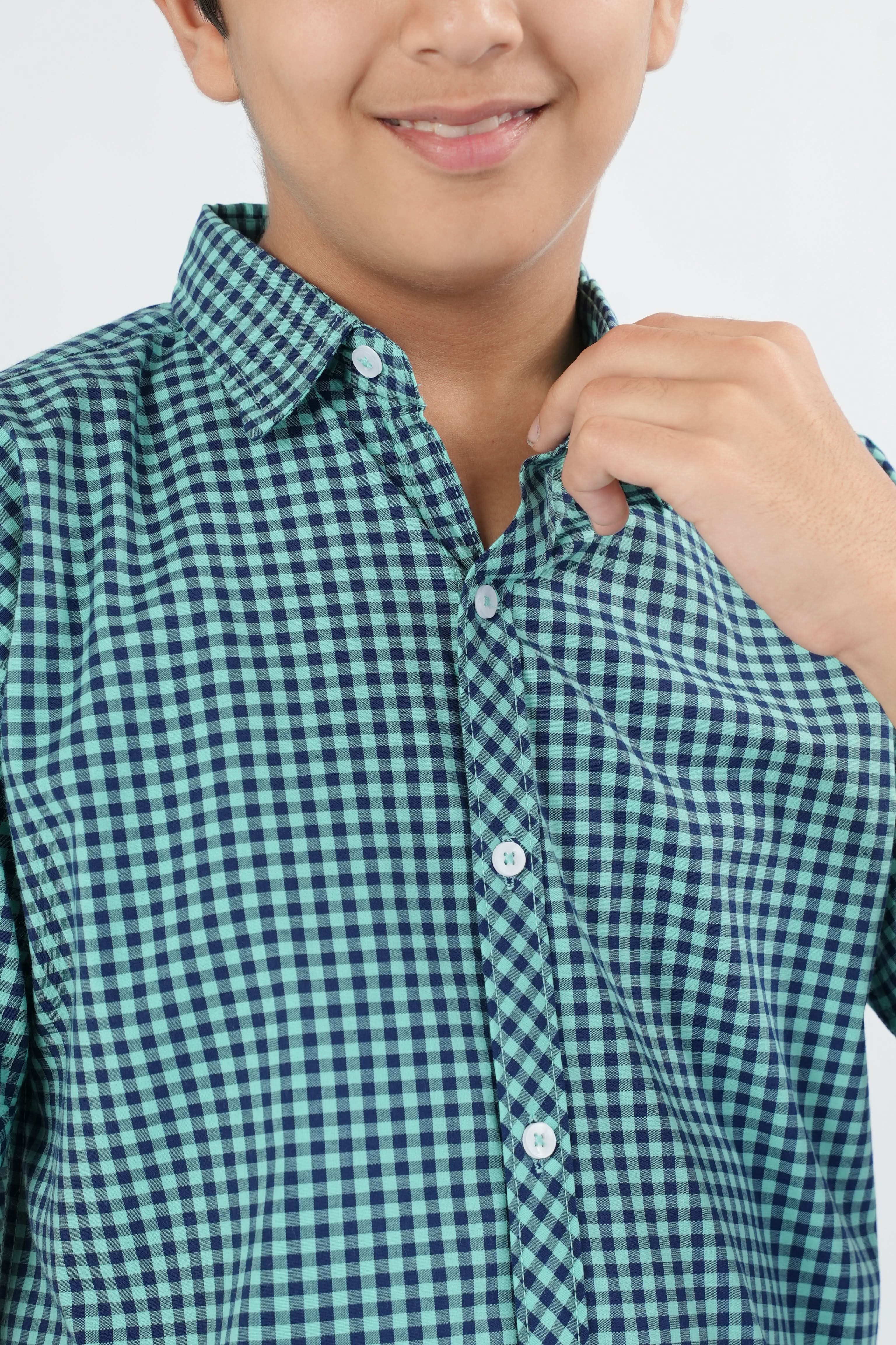 Eminent Boys Check Yarn Dyed Shirt