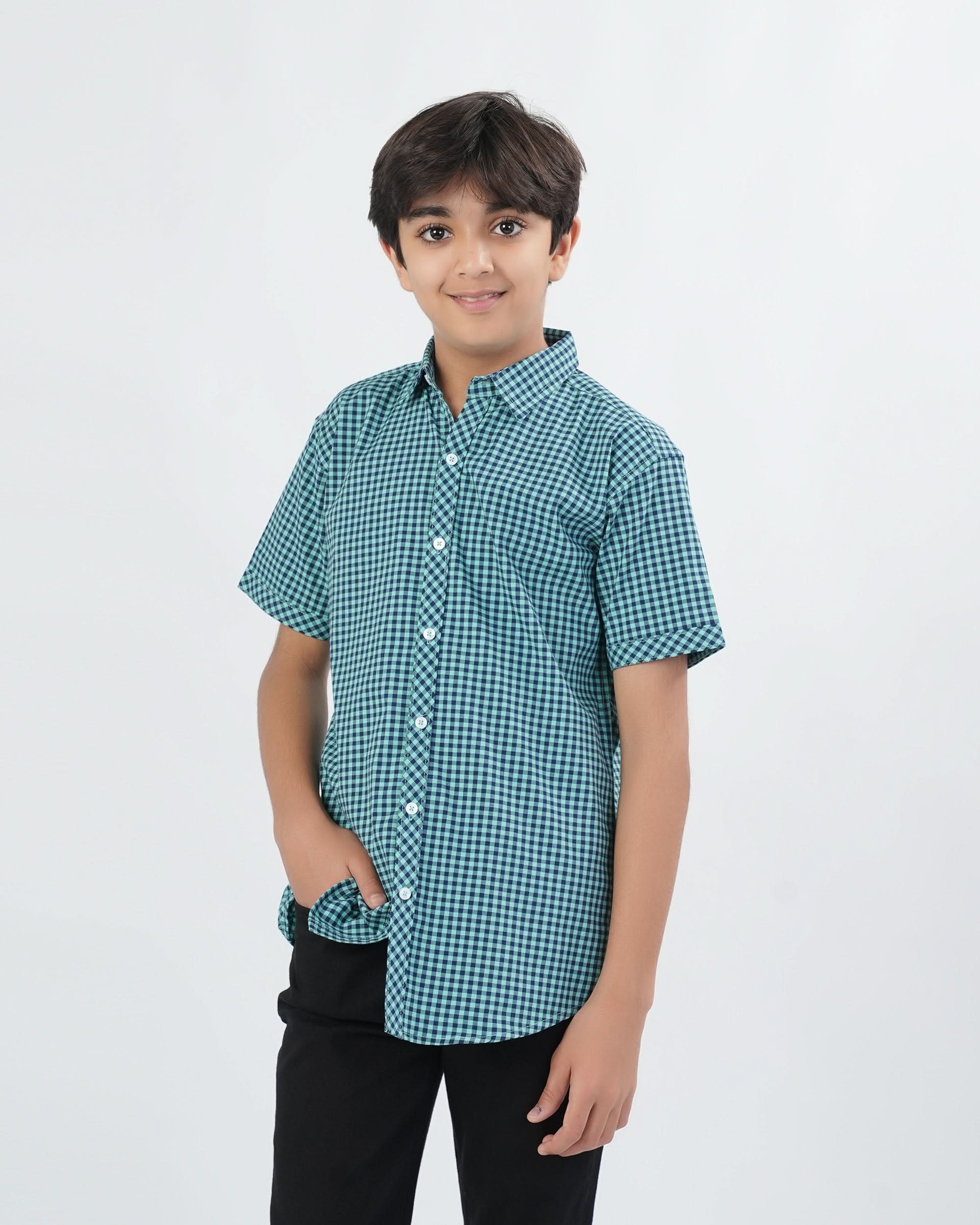 Eminent Boys Check Yarn Dyed Shirt
