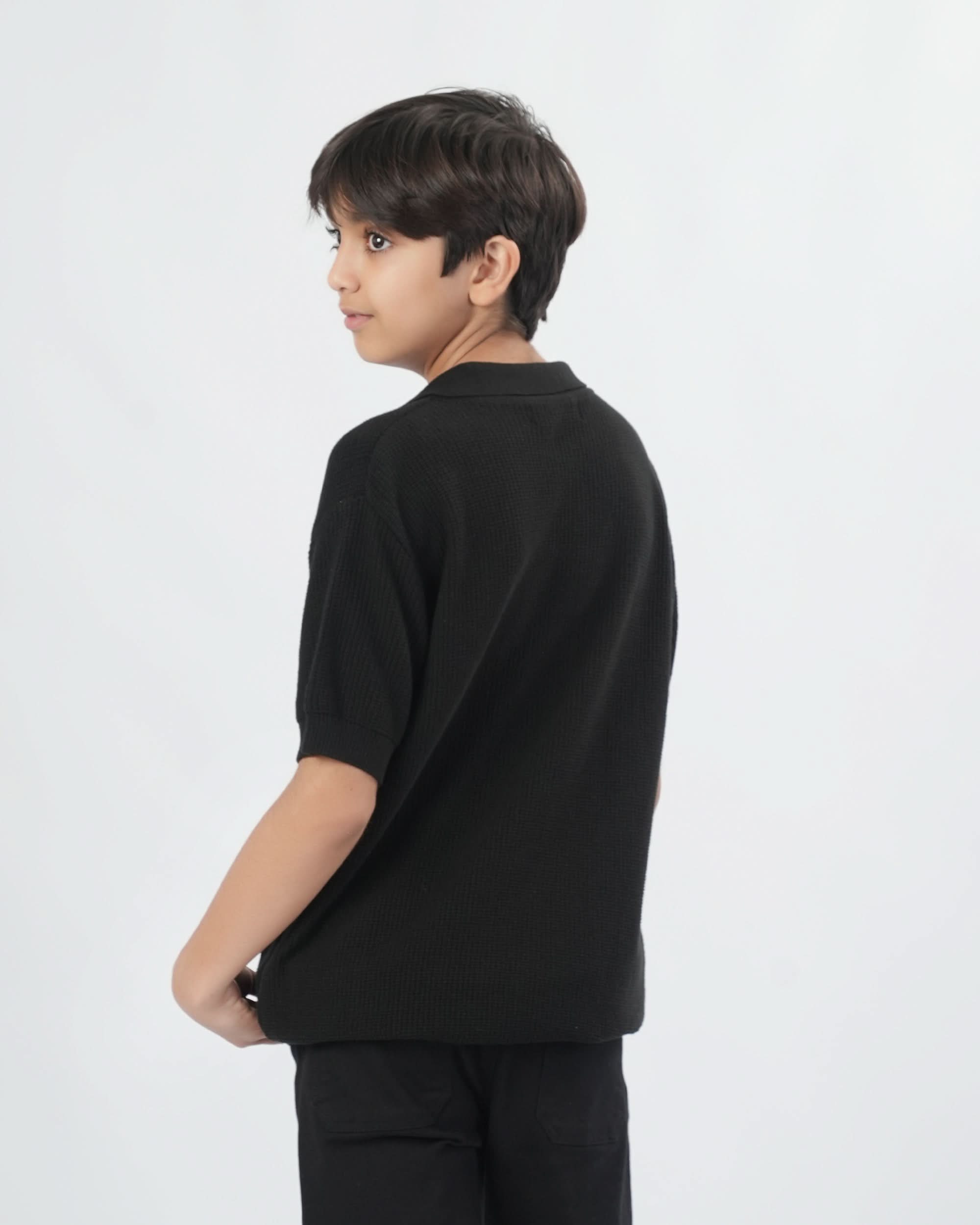 Eminent Boys Plain Acrylic Polo Sweater