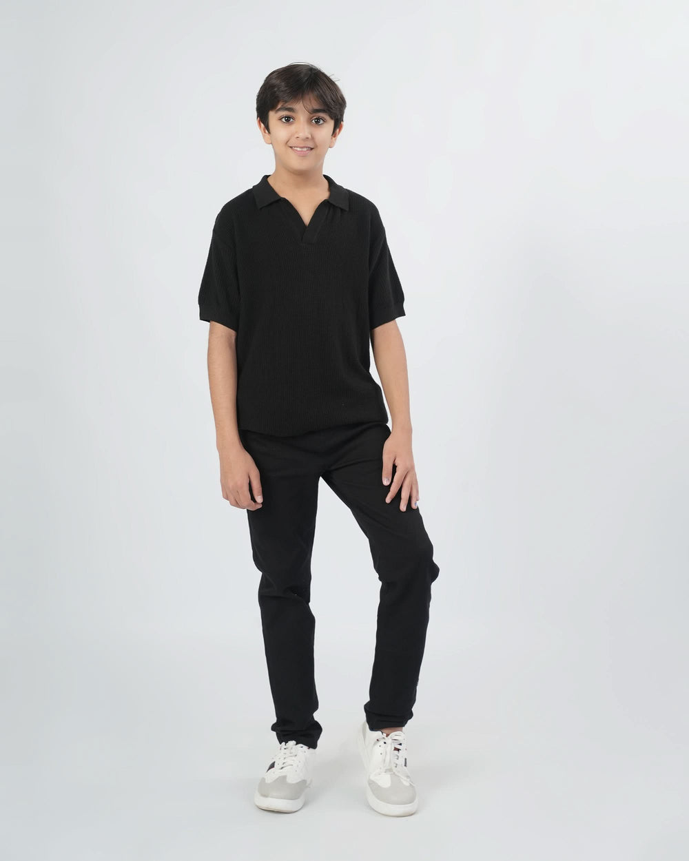 Eminent Boys Plain Acrylic Polo Sweater