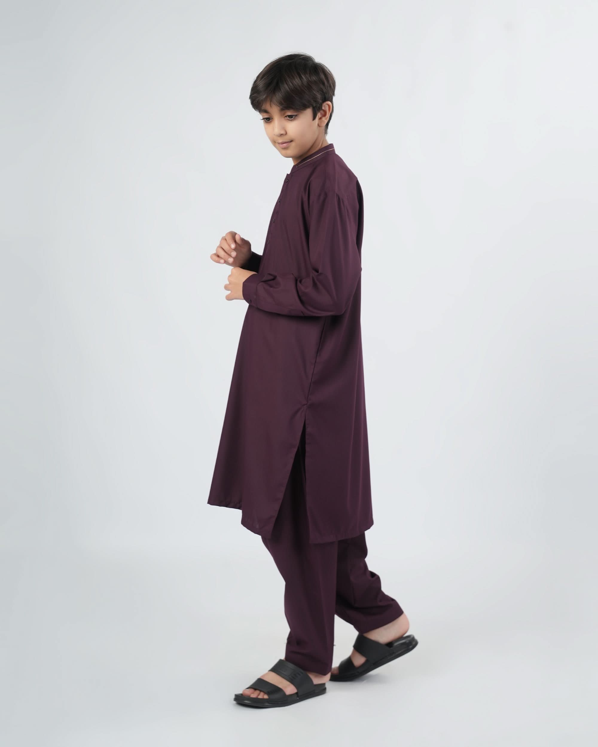 Eminent Boys Solid Dobby Shalwar Kameez