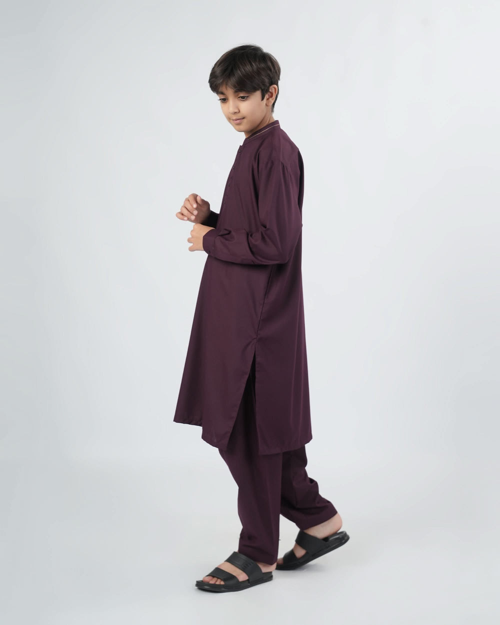 Eminent Boys Solid Dobby Shalwar Kameez