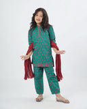Eminent Girls 03 Pcs Suit - Green