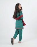 Eminent Girls 03 Pcs Suit - Green