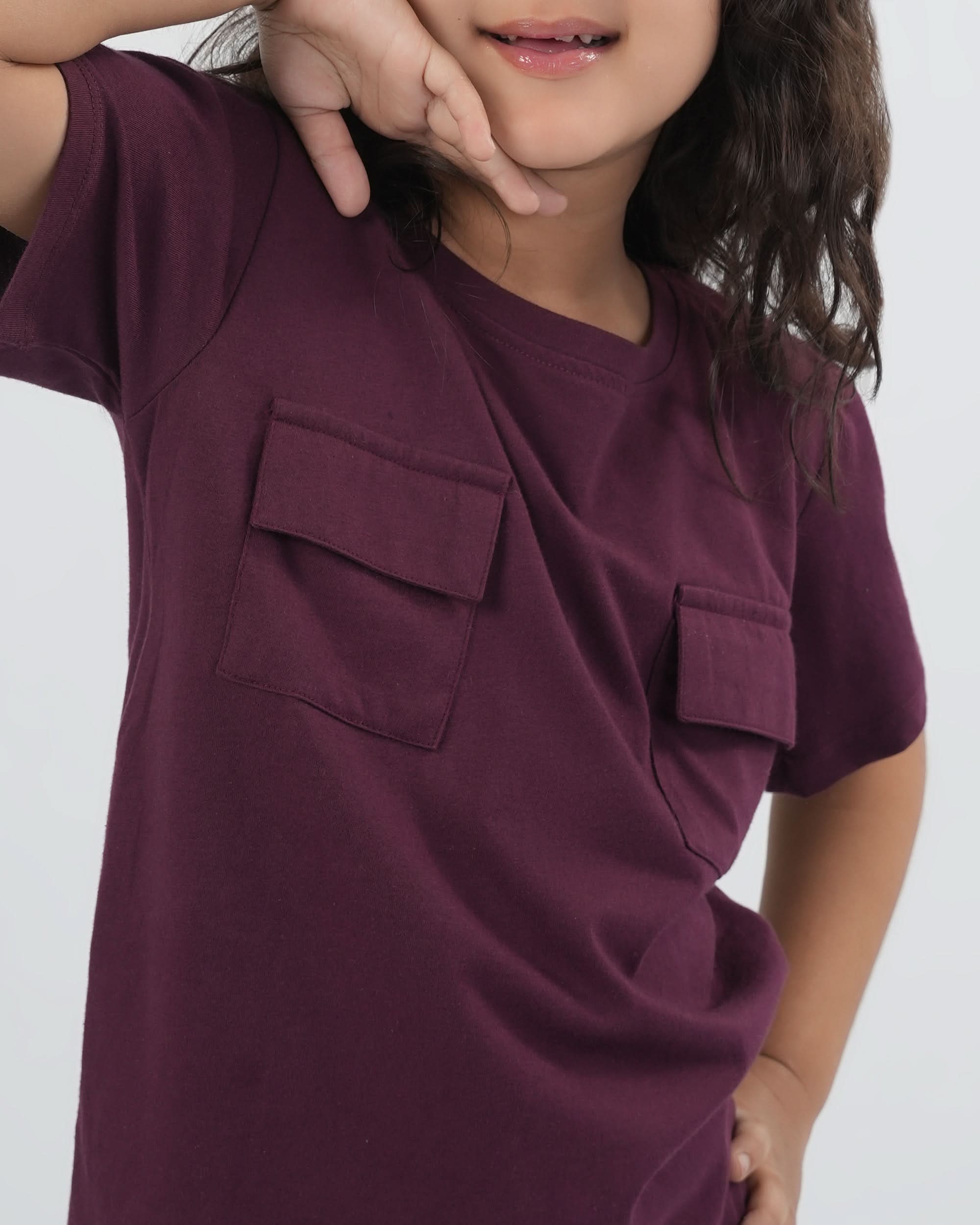 Eminent Girls Co-Ord Set - Maroon