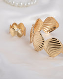 Eminent Women’s Textured Shell Cuff Set