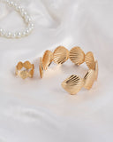 Eminent Women’s Textured Shell Cuff Set