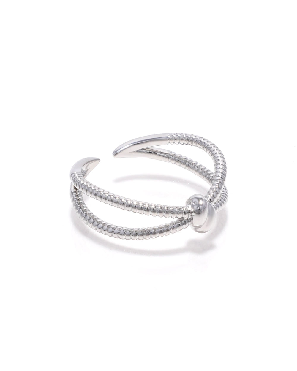Eminent Women’s Silver Double Band Knot Ring