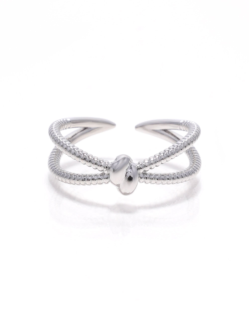 Eminent Women’s Silver Double Band Knot Ring