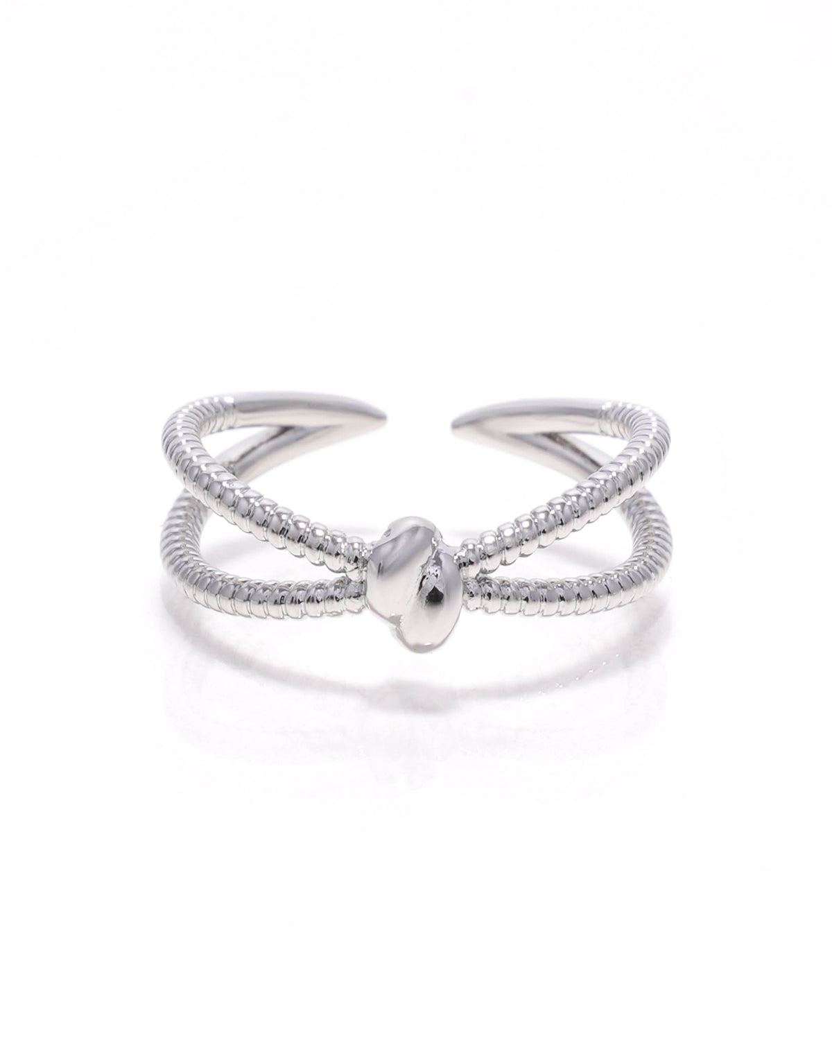 Eminent Women’s Silver Double Band Knot Ring