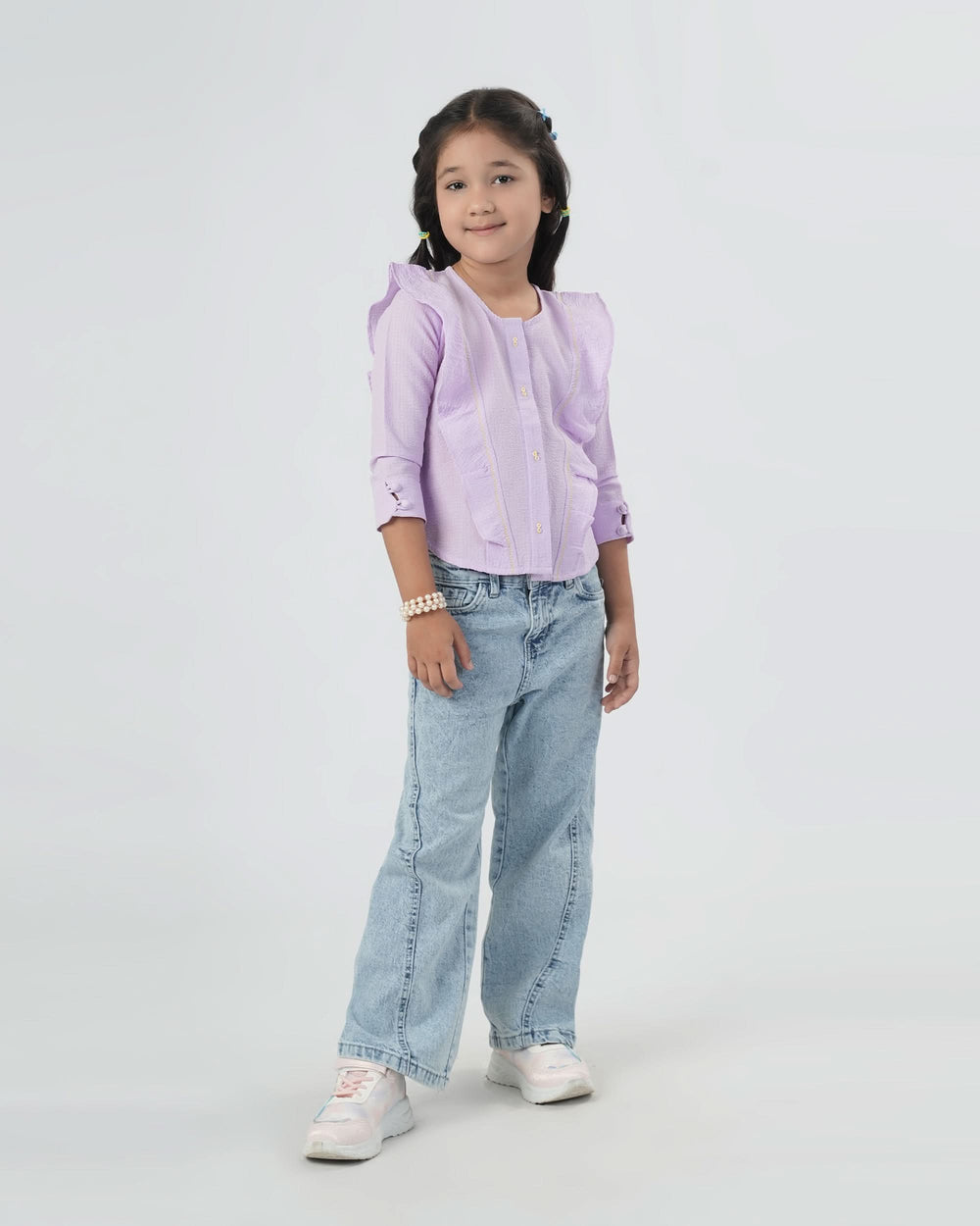 Eminent Girls Dyed Seersucker Top