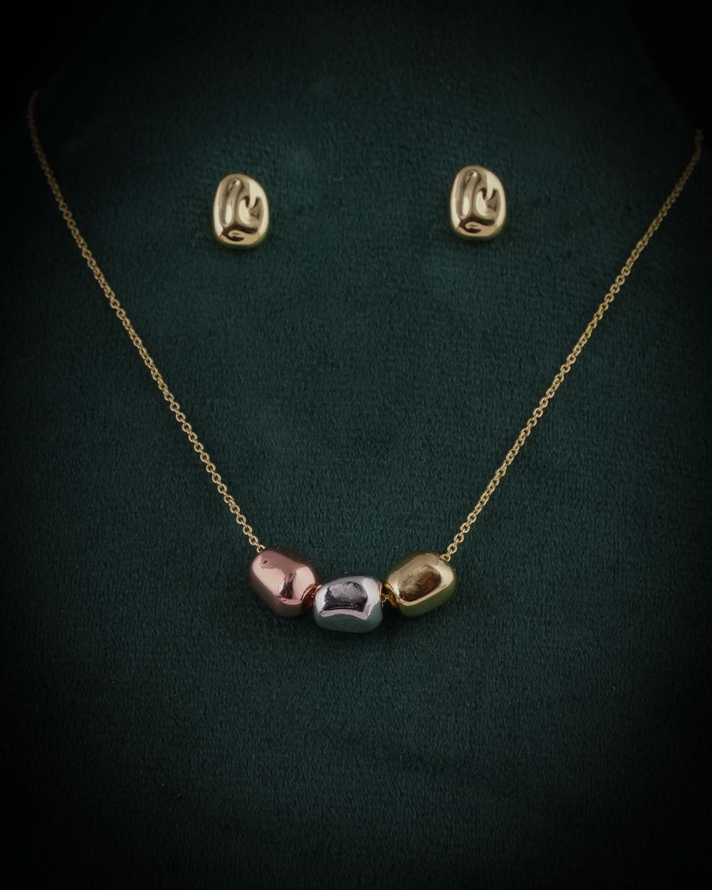 Eminent Women's Trio Charm Necklace Set