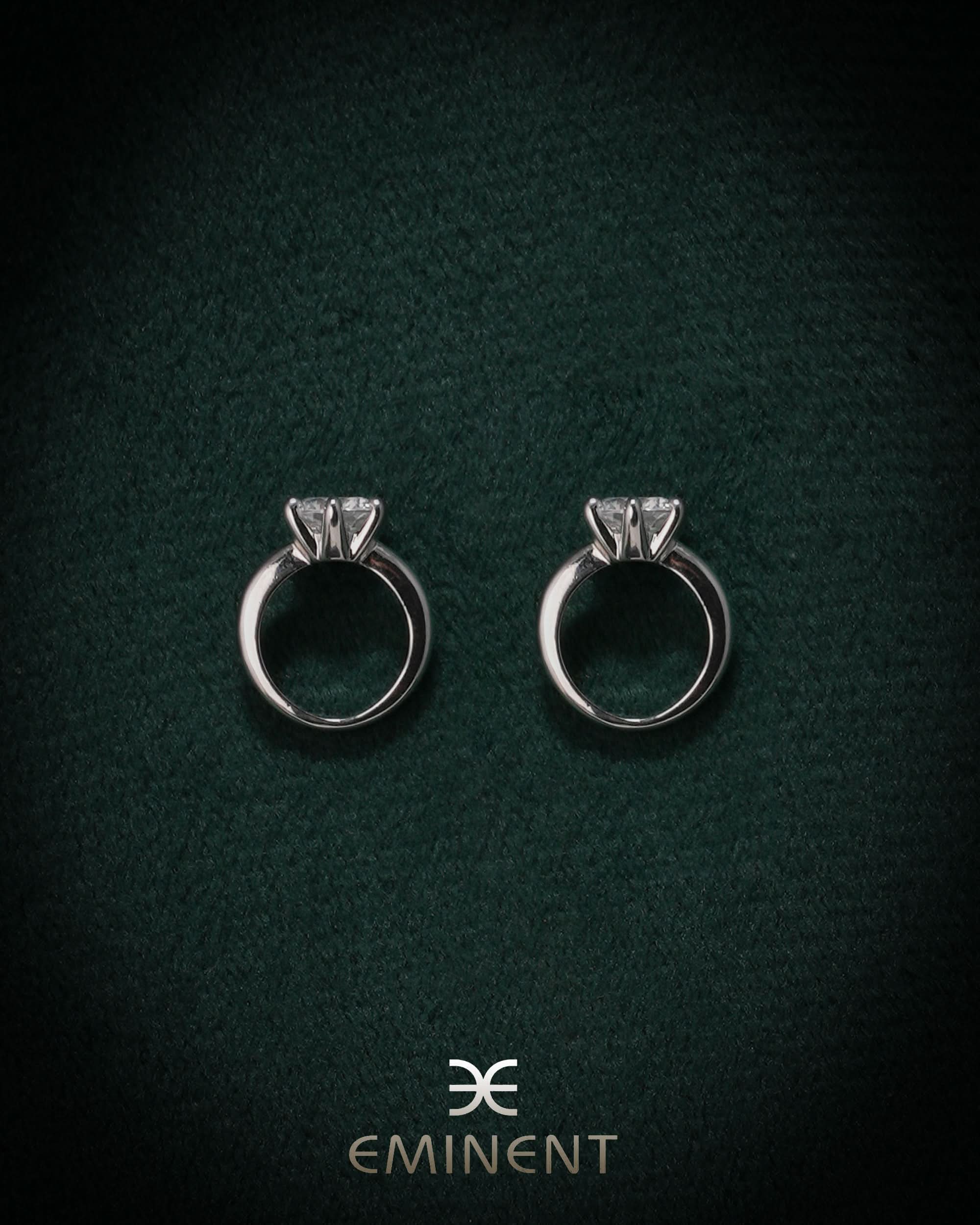 Eminent Women's Ear Tops - Silver