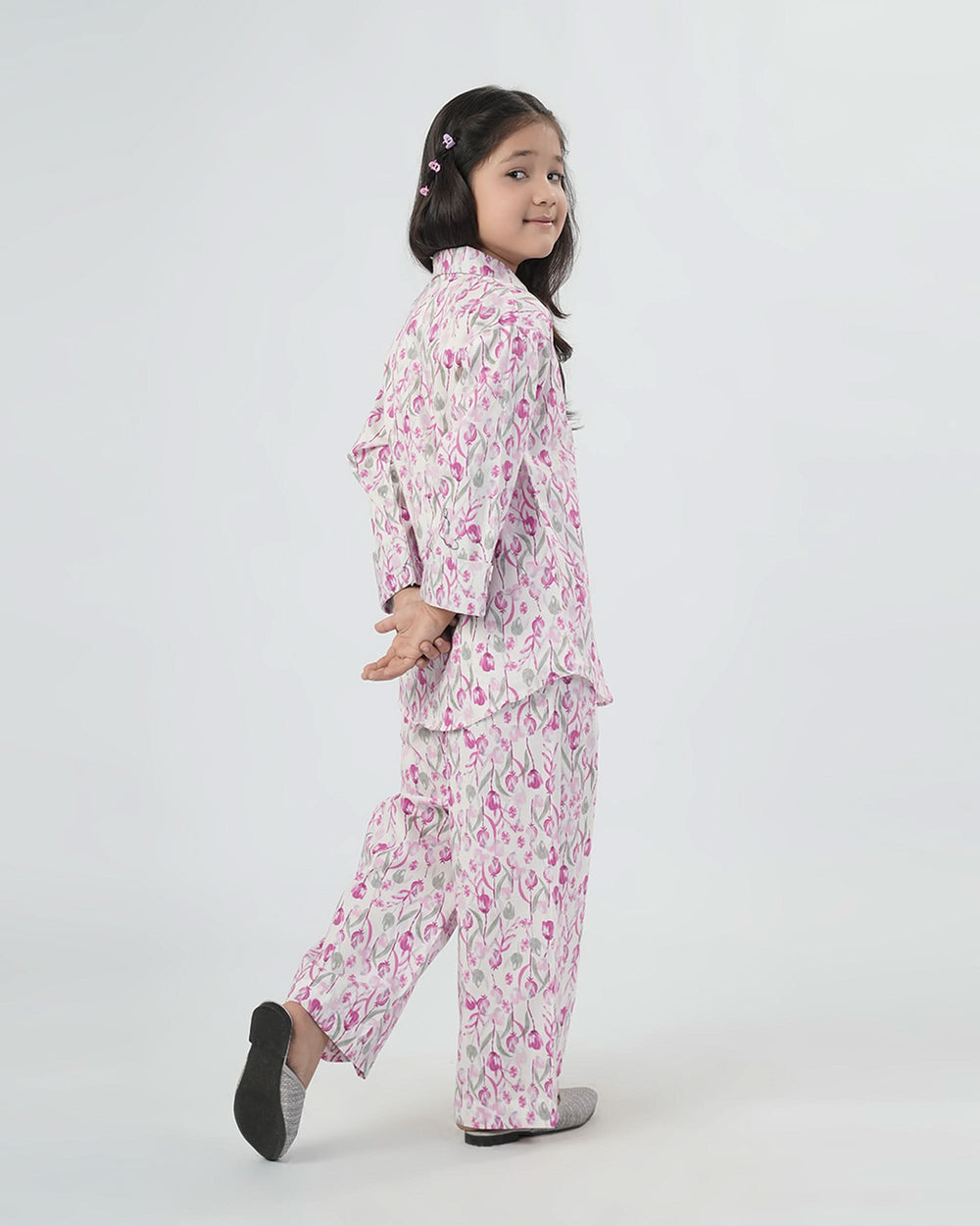 Eminent Girls Solid Cotton Co-Ord Set