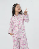 Eminent Girls Solid Cotton Co-Ord Set