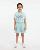 Eminent Girls Half Sleeves Co-Ord Set