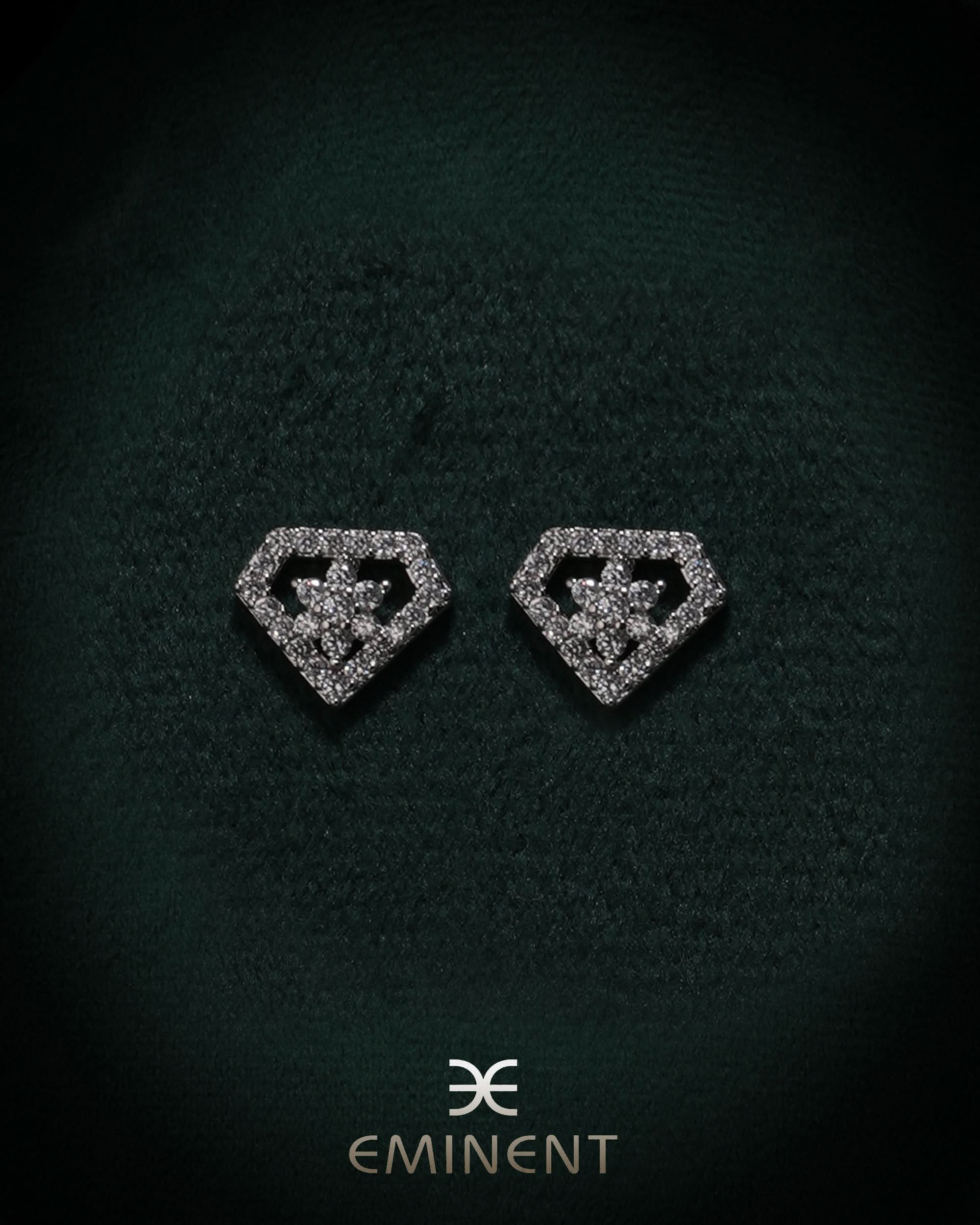 Eminent Women's Ear Tops - Silver