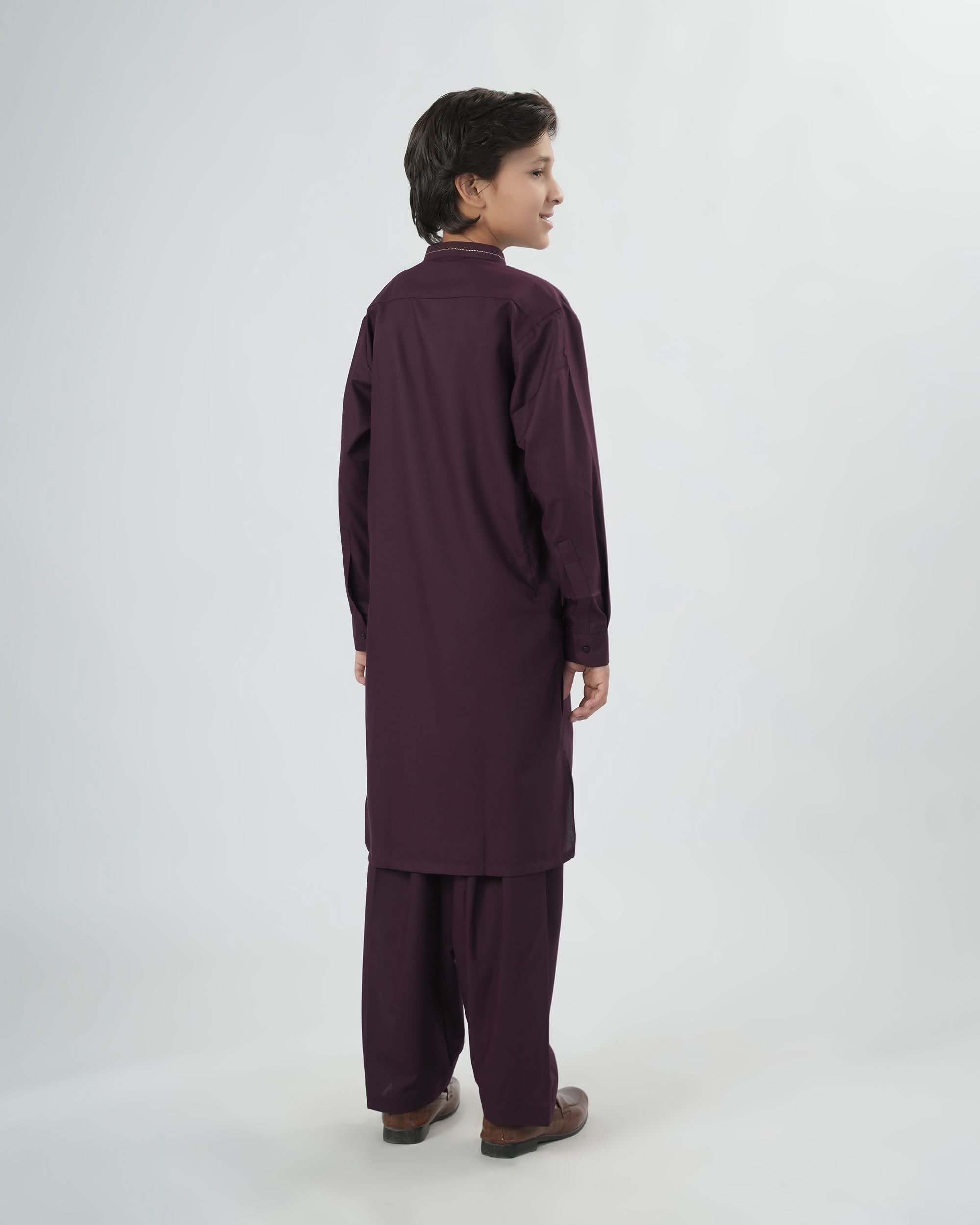 Eminent Boys Solid Dobby Shalwar Kameez