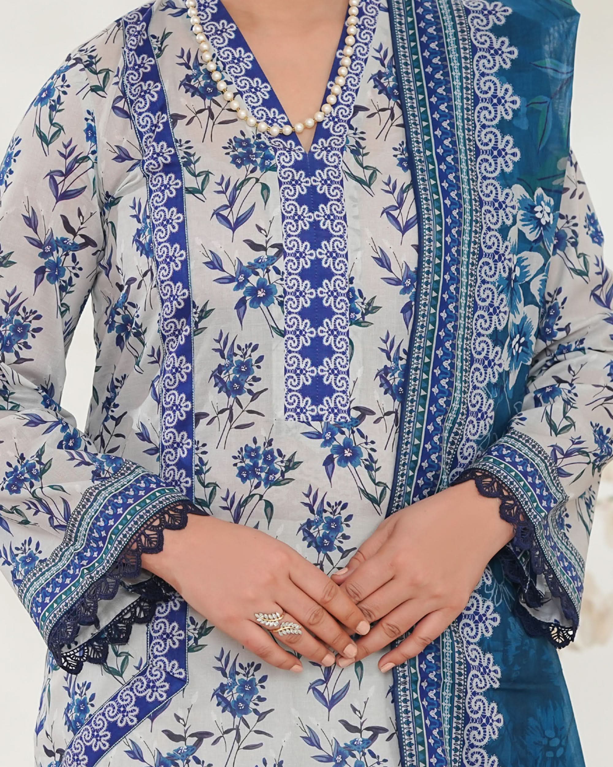 MISRI Lawn Printed 3-Piece Suit By VS Textile V-2
