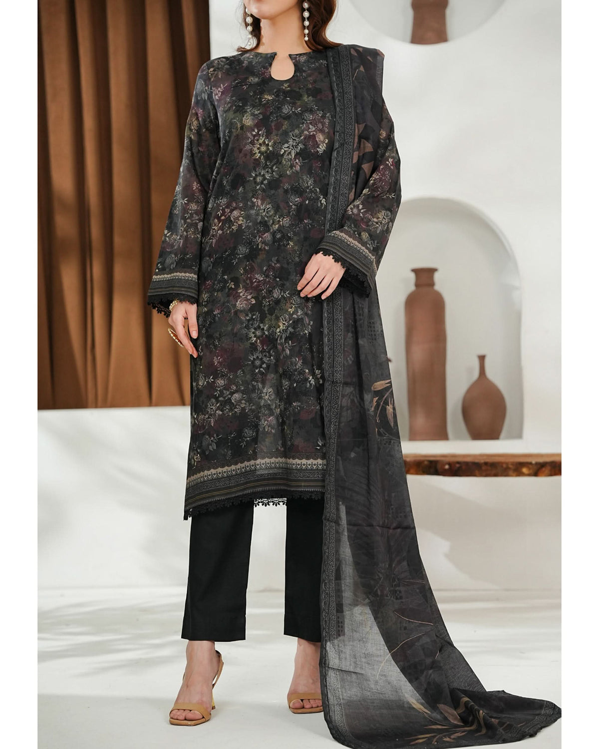 MISRI Lawn Printed 3-Piece Suit By VS Textile V-1