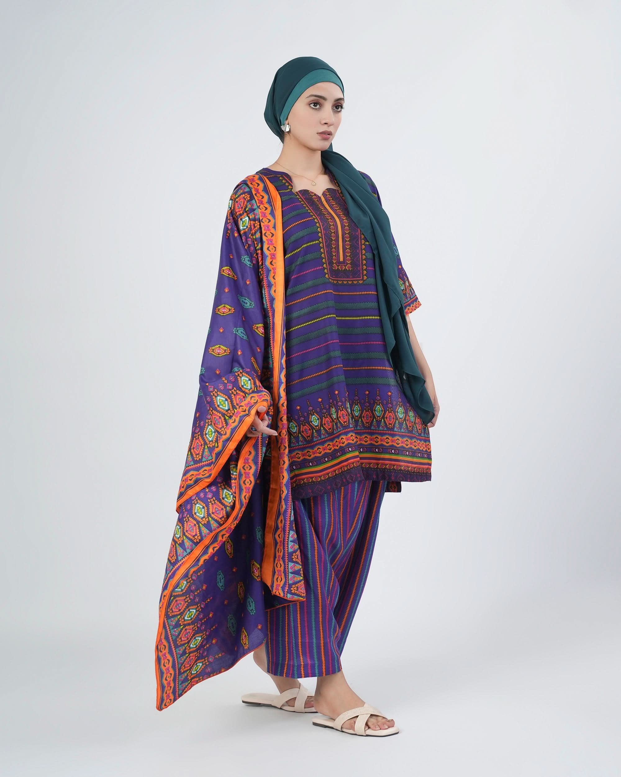 Shahzaib Gull Gee Printed 3-Pcs Suit