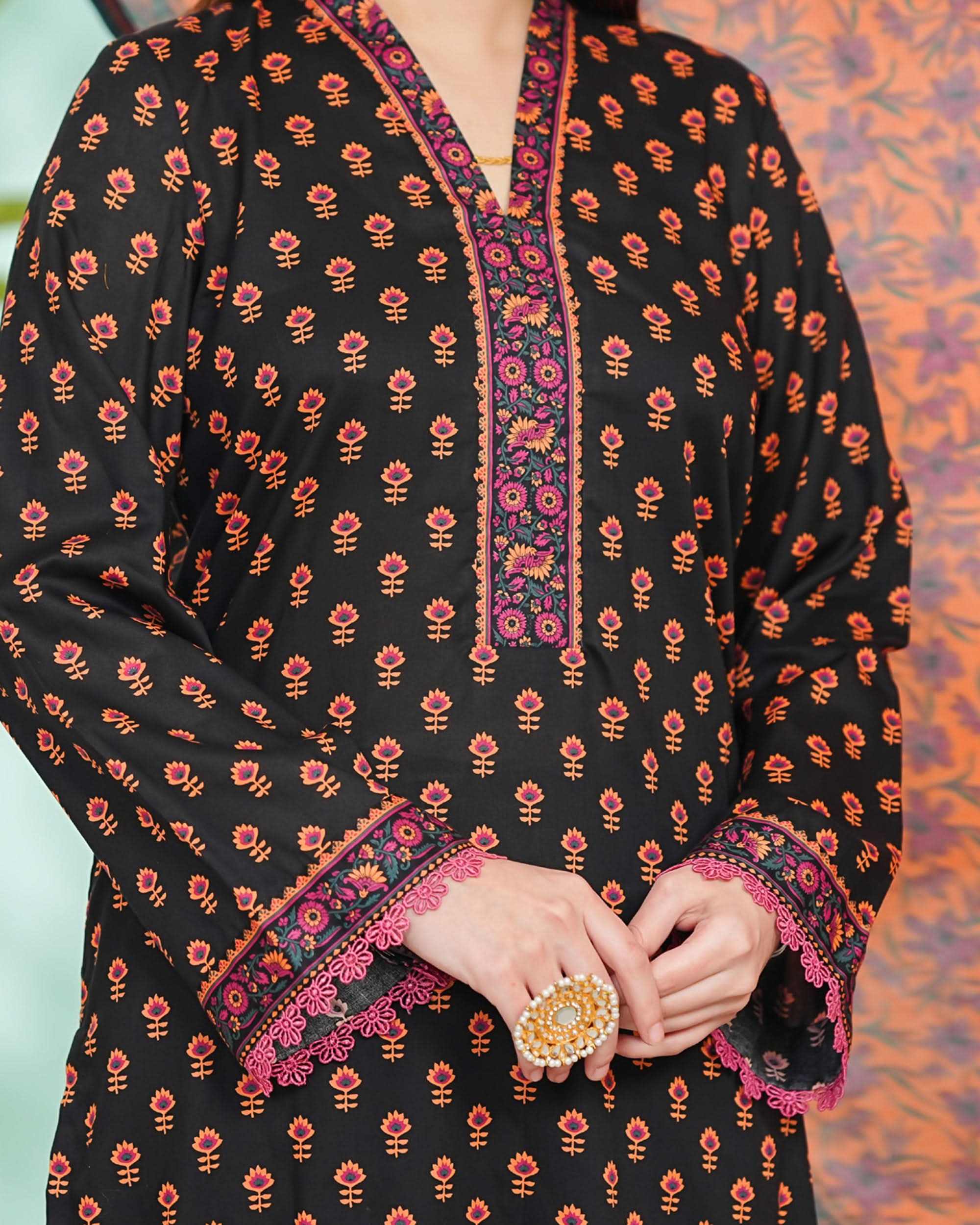 DAMAN By Vs Textile Exclusive Lawn Printed 3-PCS Unstiched Suit - 801