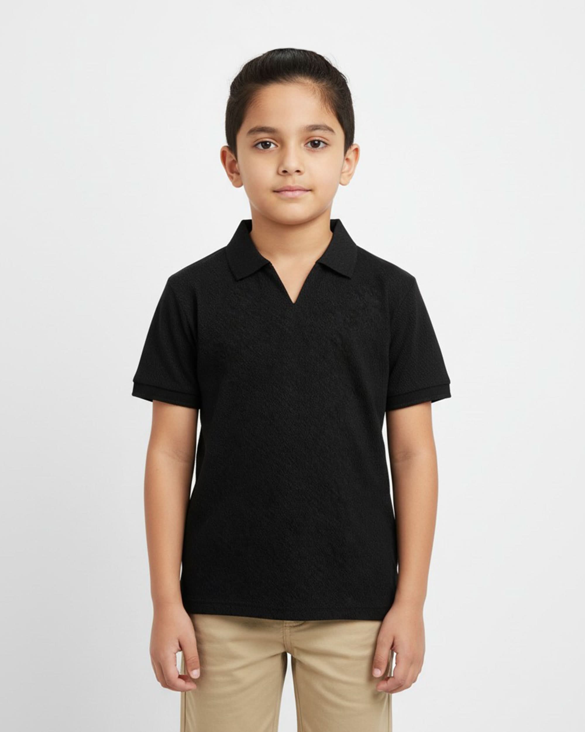 Boys Half Sleeves Polo T-Shirt