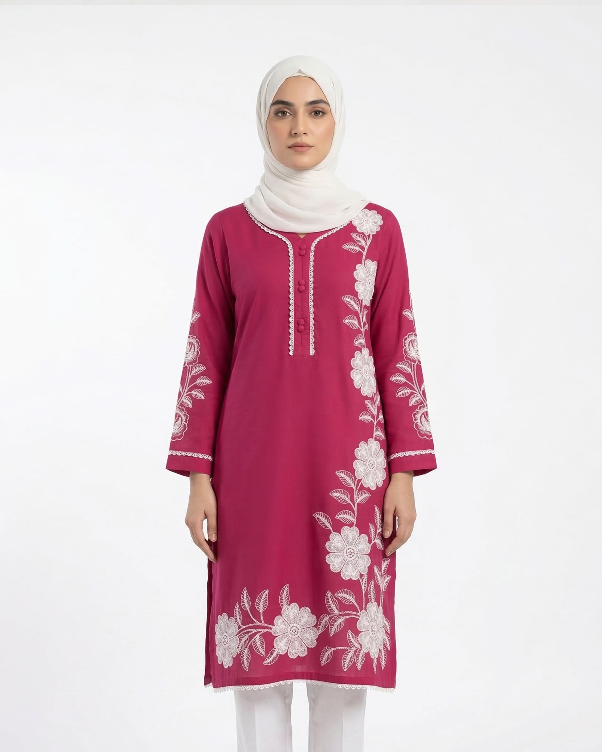 Valuables Women's Embroidered Kurti