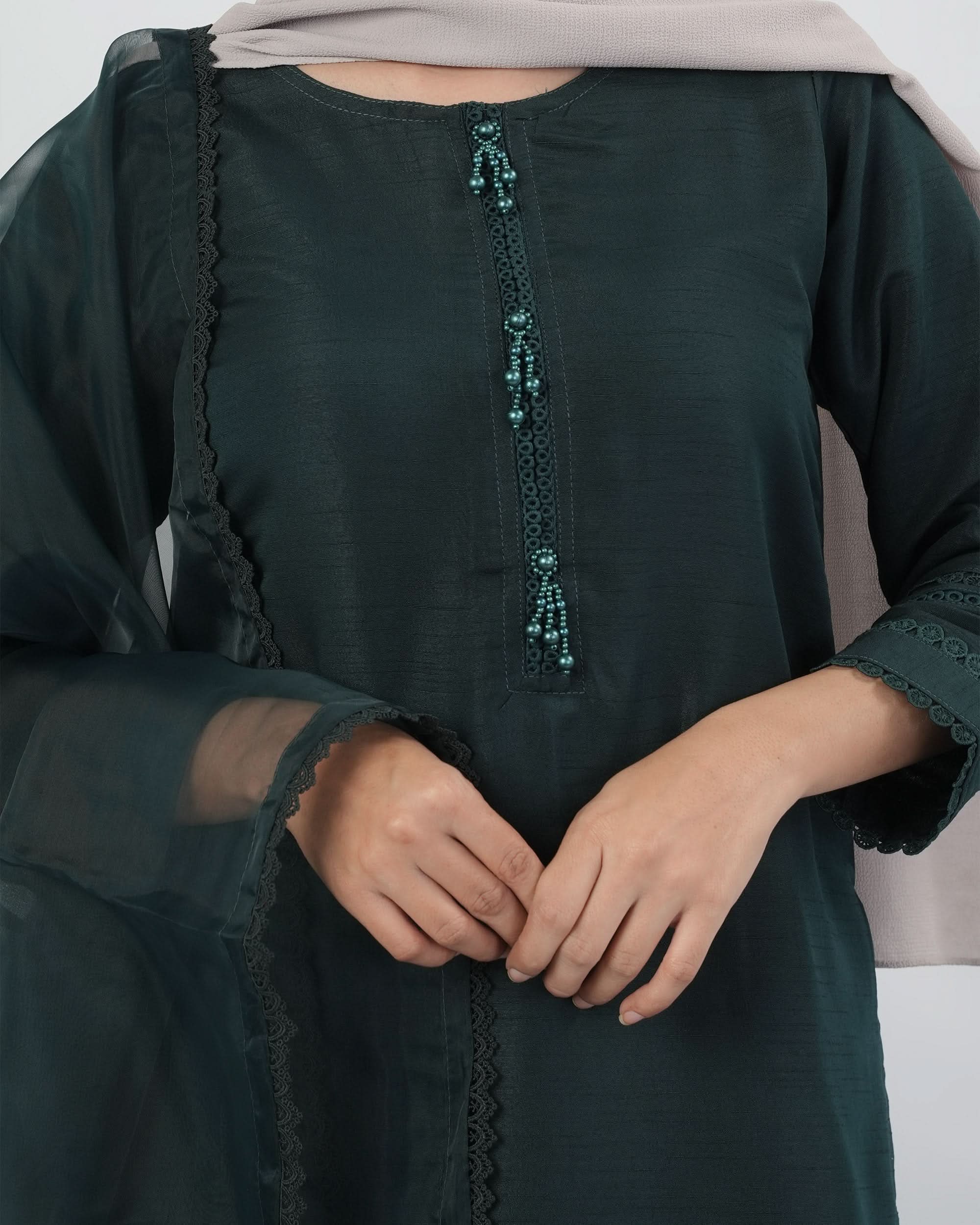 Valuables Women Raw Silk 3Pcs Suit