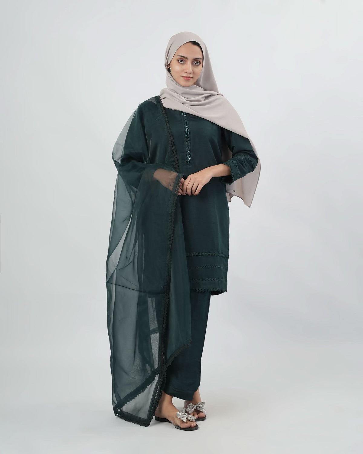 Valuables Women Raw Silk 3Pcs Suit