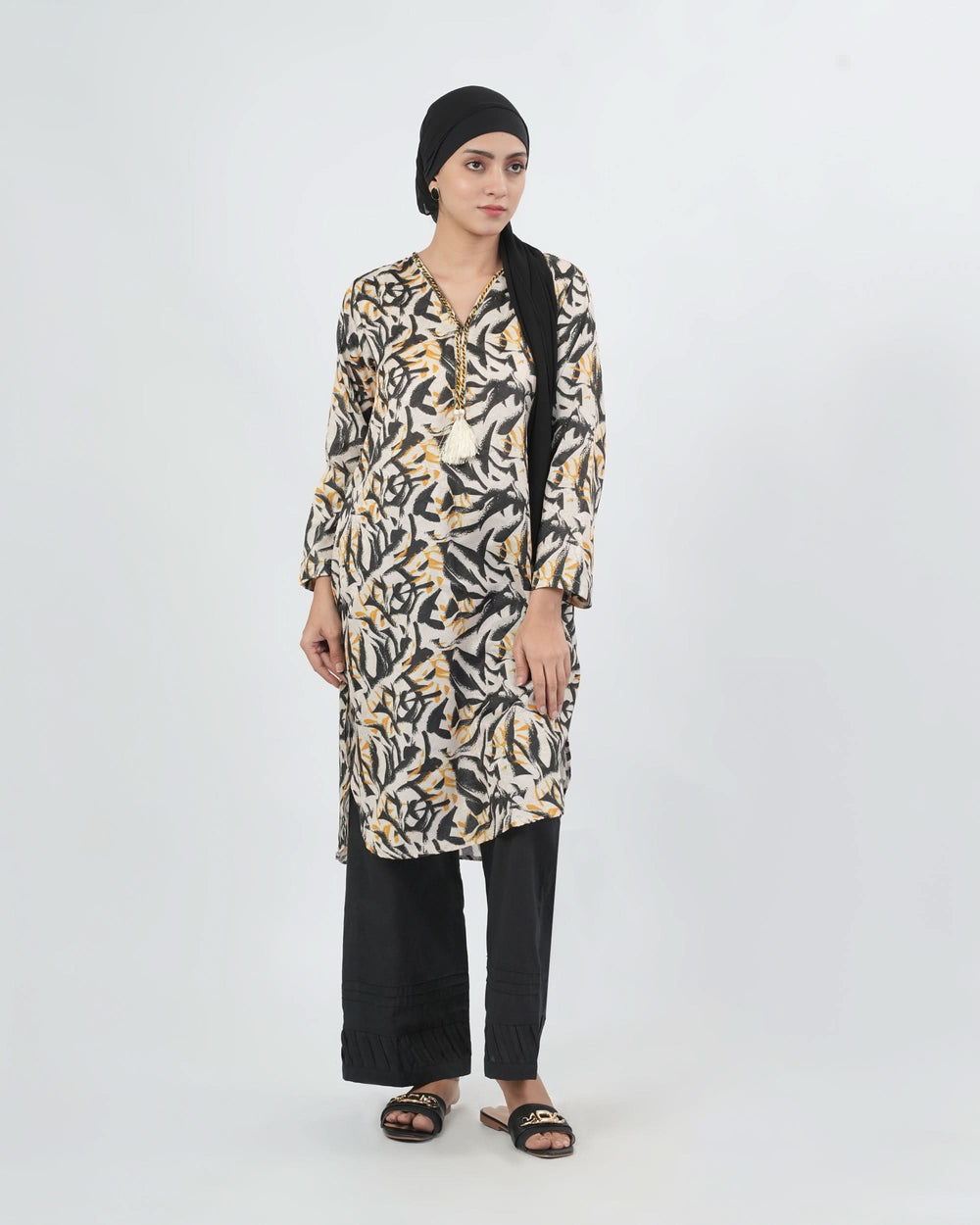 Valuables Women Printed Jacquard Kurti