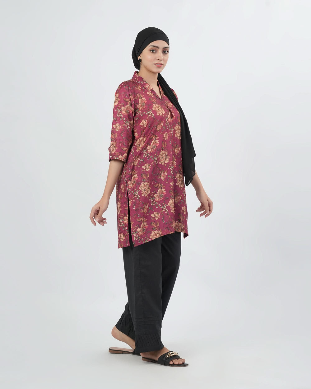 Valuables Women Printed Jacquard Kurti