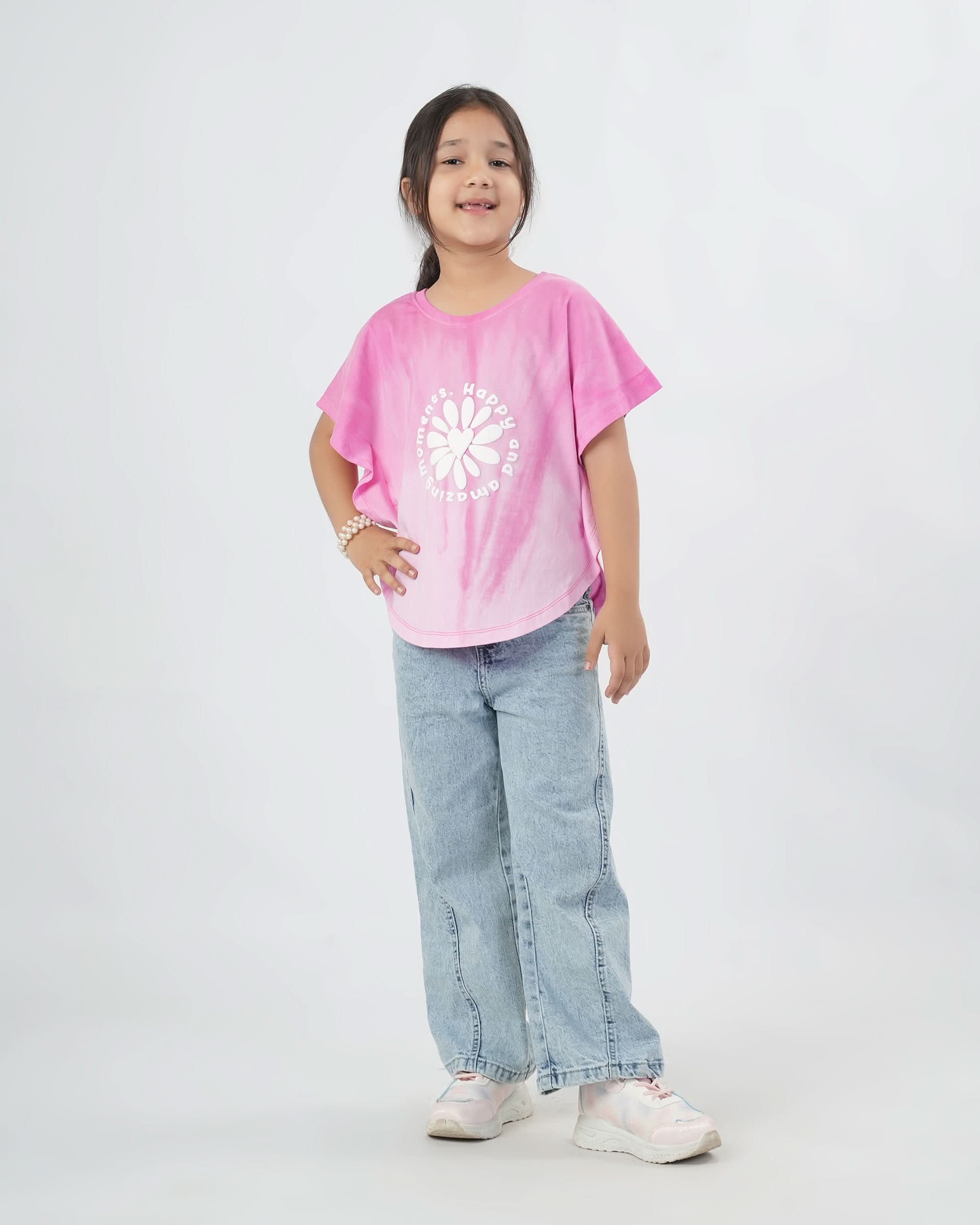 Eminent Girls Half Sleeves Top